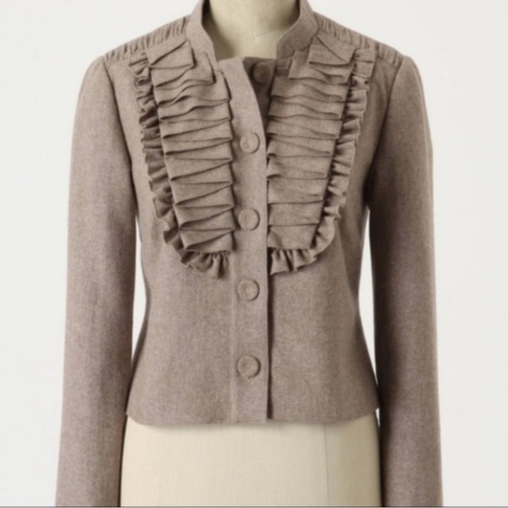 Anthropologie Tabitha Pleated as You Please Jacket